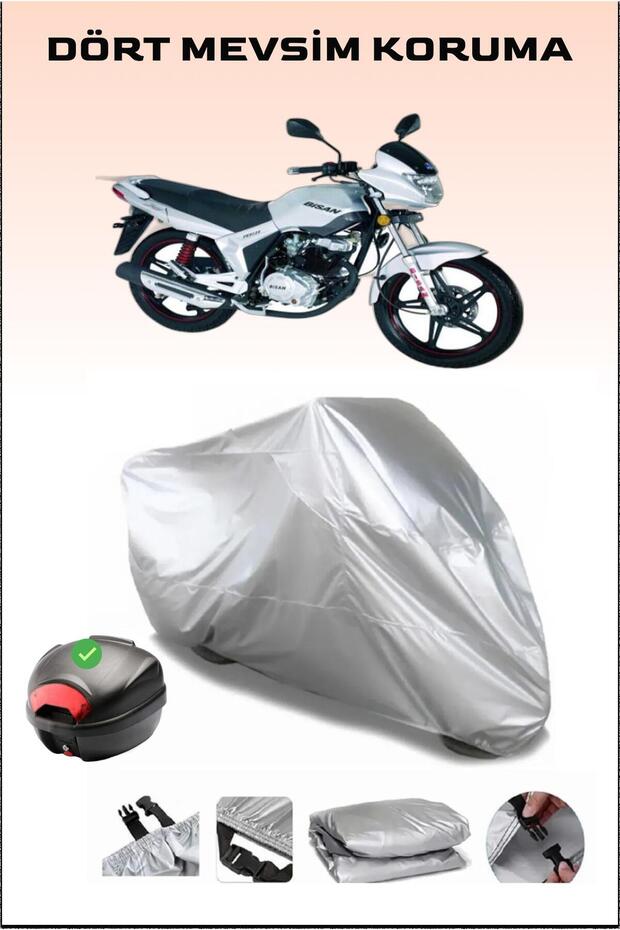 Bisan Sunway Fks 125 Rear Bag Compatible Motorcycle Tarpaulin Waterproof Durable Fabric