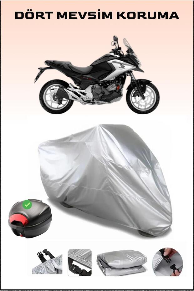 Motorcycle Cover Compatible with Honda NC 700 X Rear Bag , Waterproof and Durable Fabric