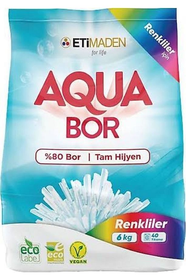 AQUA BOR 6 kg RENKLİLER İÇİN 40 YIKAMA BOR HİJYEN - 1