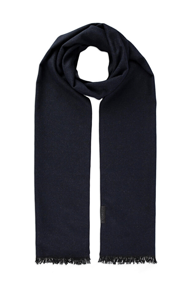 Lacivert Çift Taraflı Atkı - 1