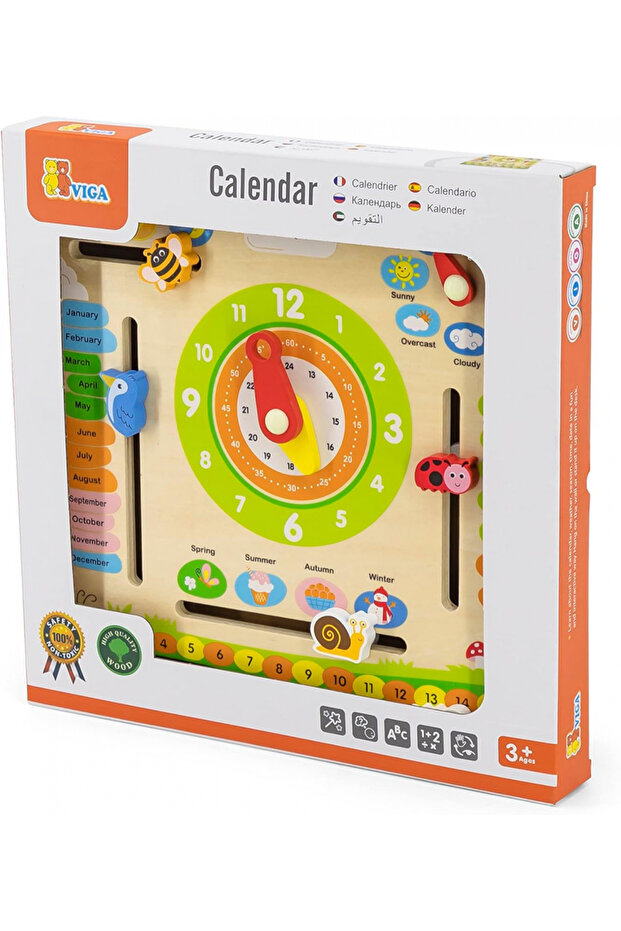 Clock Calendar with Seasons - 4