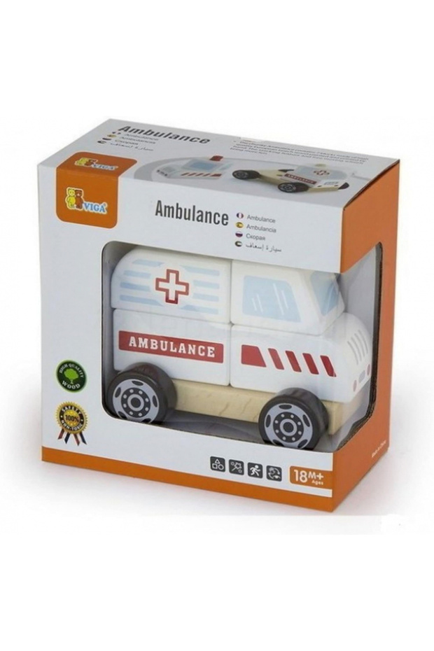 Stacking Ambulance, Multicoloured, 2043652 - 6