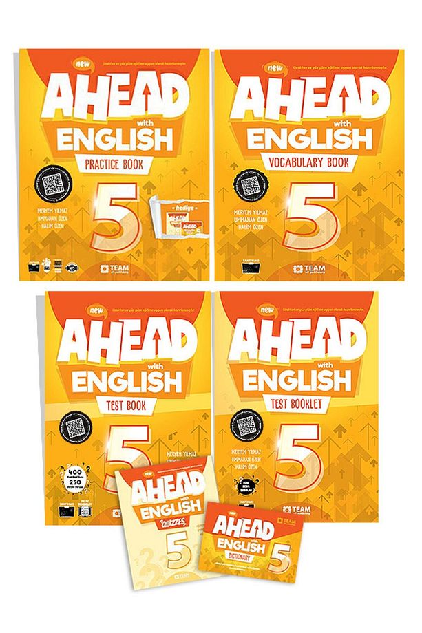 Ahead With English 5 (4'lü Set)*2022 Practice Book, Test Book, Test Booklet, Vocabulary Book - 2