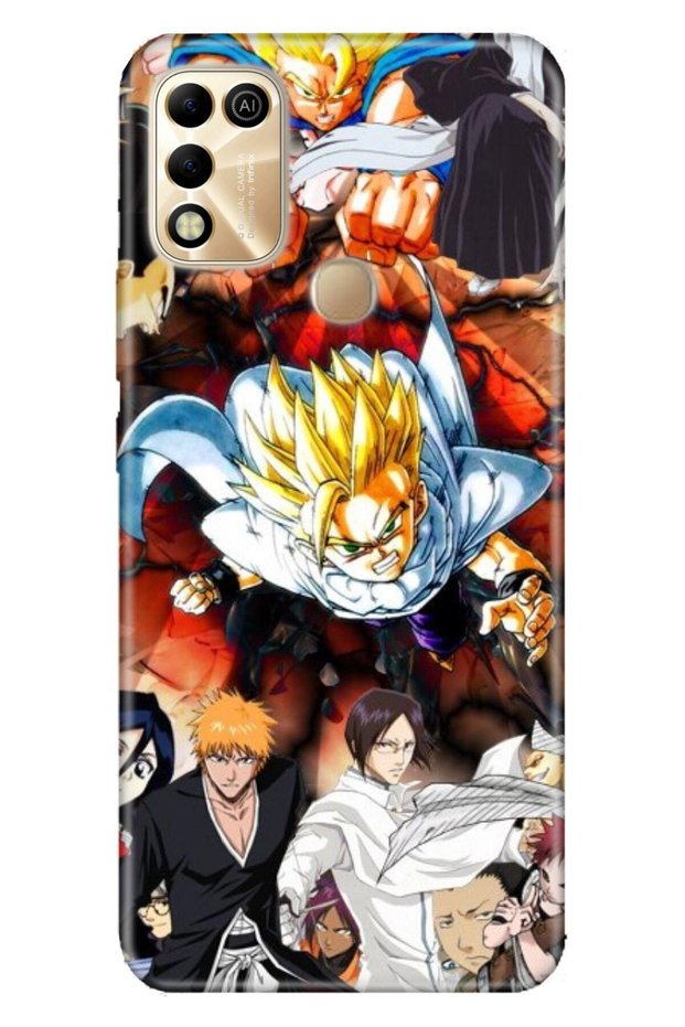 Infinix Hot 11 Play Case Silicone Moderna Illustrated Patterned Anime War