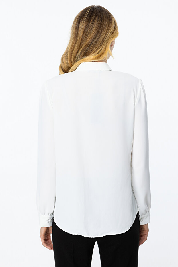 Taş Detaylı Gömlek - 5