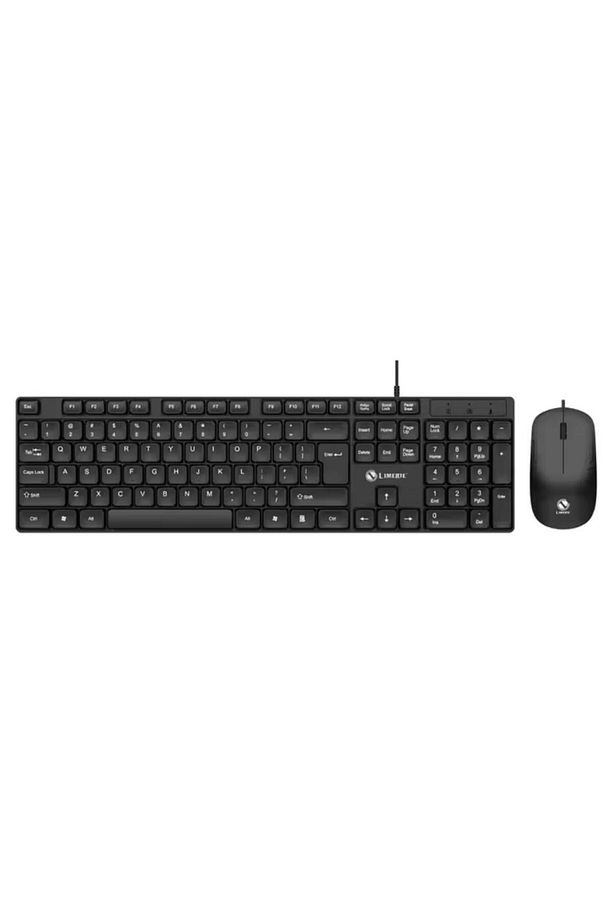 Sessiz Yumuşak Tuşlu Ofis Bilgisayar Laptop Kablolu Klavye Ve Mouse Seti 104 Tuşlu Q Klavye - 1