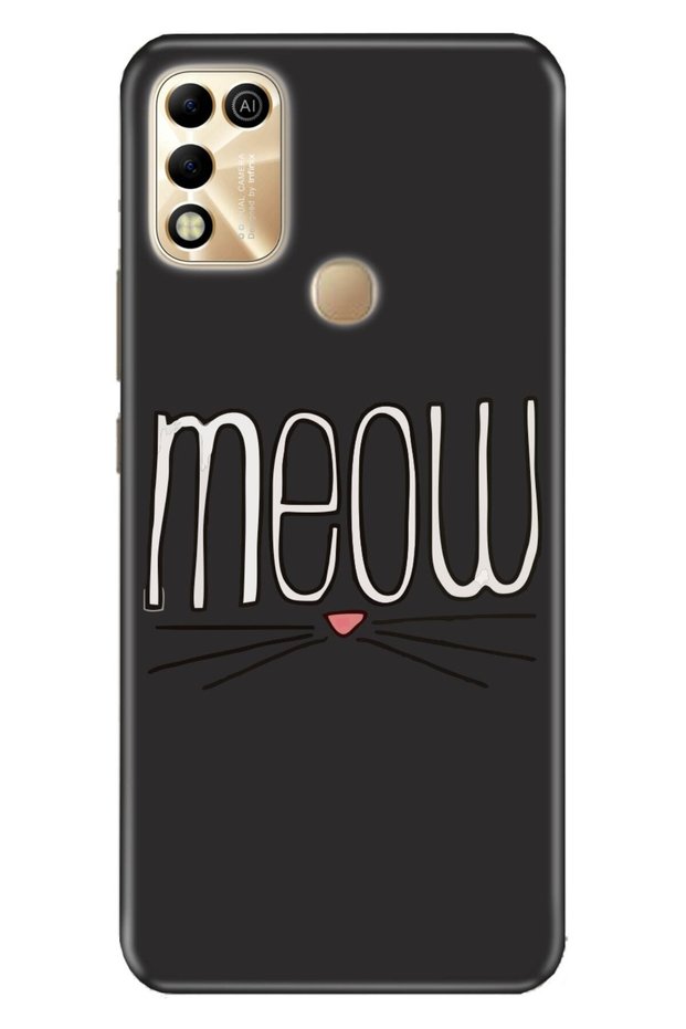 Infinix Hot 11 Play Case Silicone Moderna Illustrated Patterned Meow
