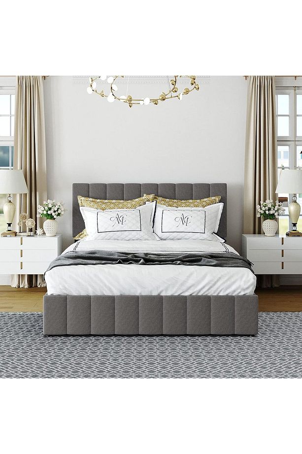 HSN Çift Kişilik Sandıklı Baza Başlık Seti RENK SEÇENEKLİ (YATAK DAHİL DEĞİLDİR) - 1