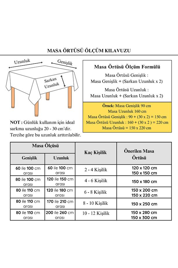 Masa Örtüsü, Leke Tutmayan Yemek Masası Örtüsü - 7