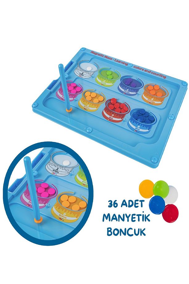 Steam Manyetik Eğitim Tahtası - Renkler Ve Sayılar - Okul Öncesi Dikkat Ve Aktivite Seti - 3