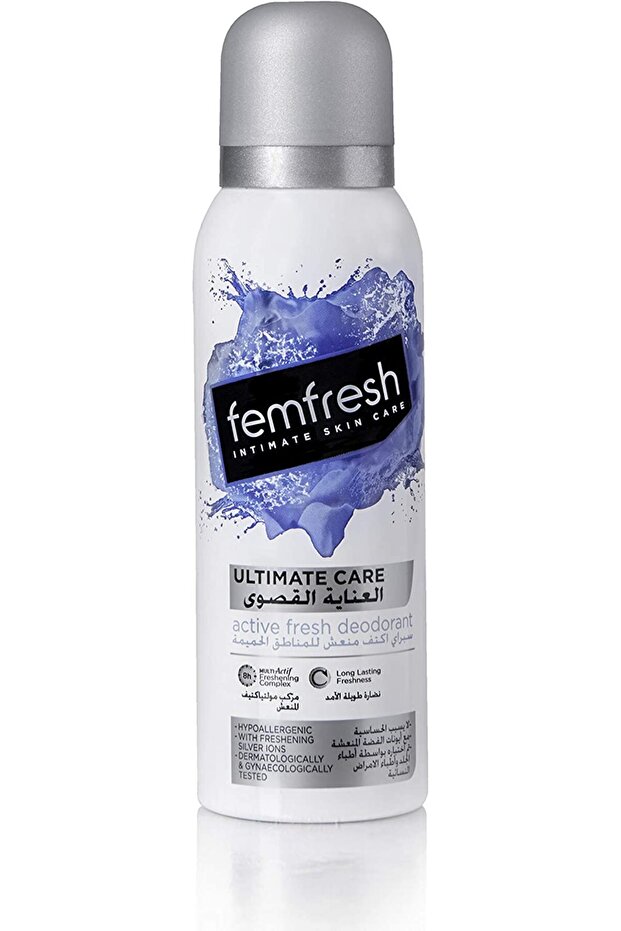 Ultimate Care Active Fresh Intimate Deodorant, 125ml