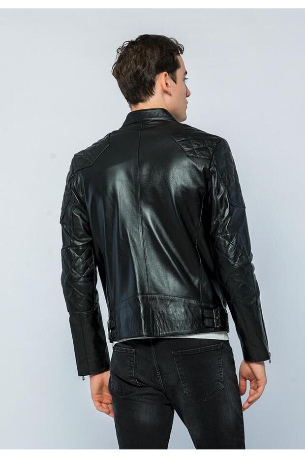 Men's Leather Jacket E-1042 - 5