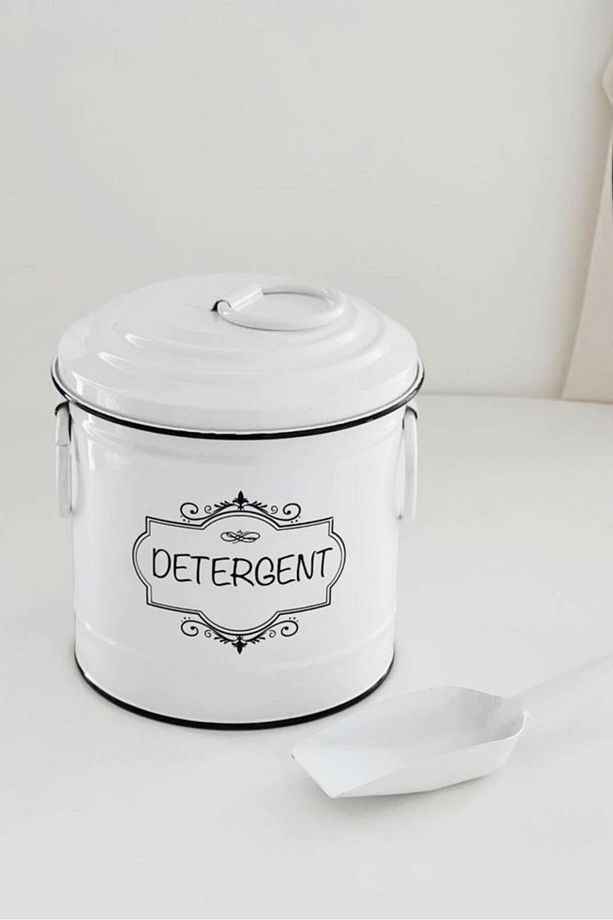 Galvaniz Kürekli Deterjanlık 2 Kg Paslanmaz Deterjan Kutusu Laundry Kürekli Deterjan Saklama - 3