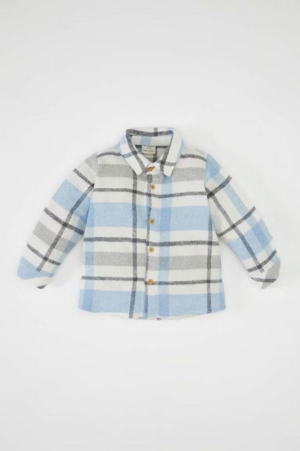 Erkek Bebek Flanel Kareli Uzun Kollu Gömlek D3361a524wn - 1