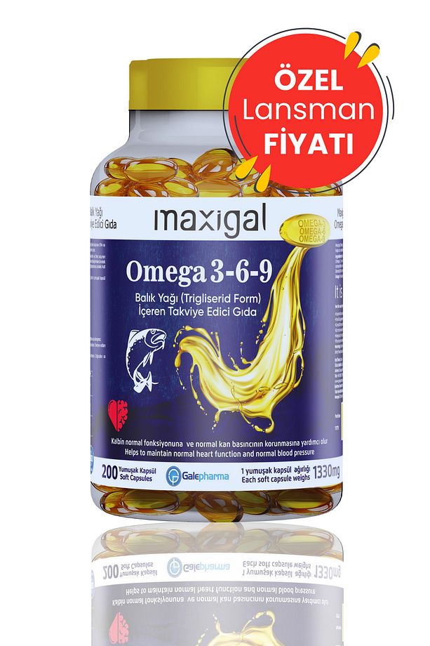Omega 3,6,9 Balık Yağı ( Form) 200 Kapsül İçeren Takviye Edici Gıda - 1