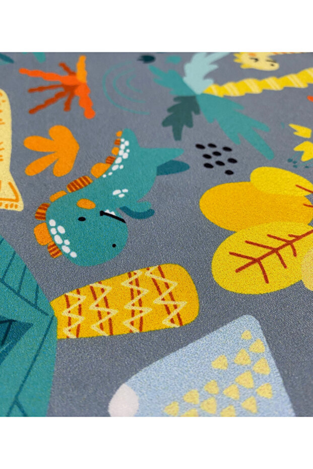 Mi?cro Paraşüt Kumaş Yağmurluk Ve Şort Di?nazorlu Di?ji?tal Baski Kumaş 147x100 Cm - 3