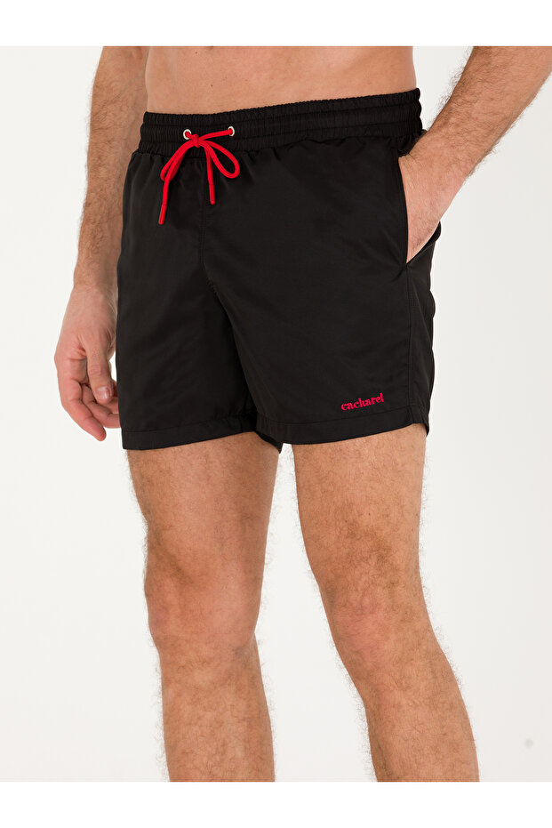 Siyah Deniz Şortu 50268155-VR046 - 4