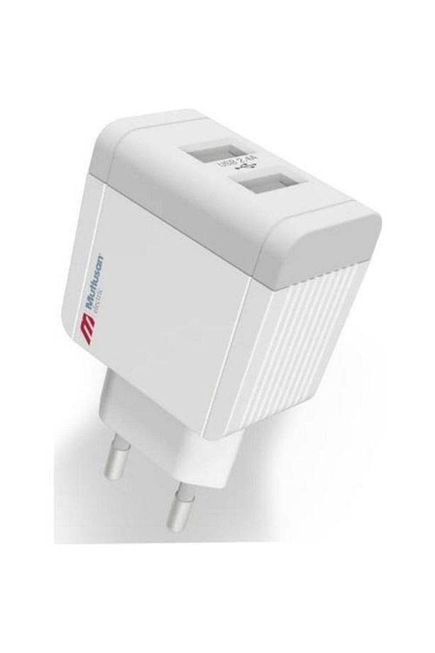 Ev, işyeri, Ofis, Seyahat şarj USB 2.4 A Ri-Tech Şarj Adaptörü 2 Girişli  1 Adet - 1