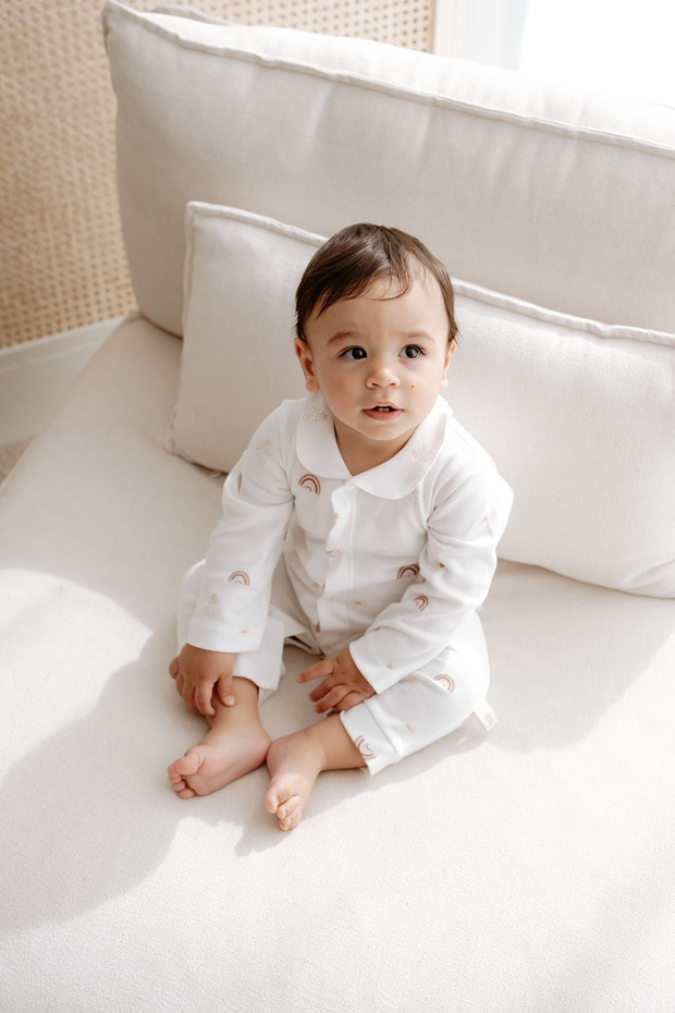 İnterlok Bebek Tulumu | Boho Rainbow - 5