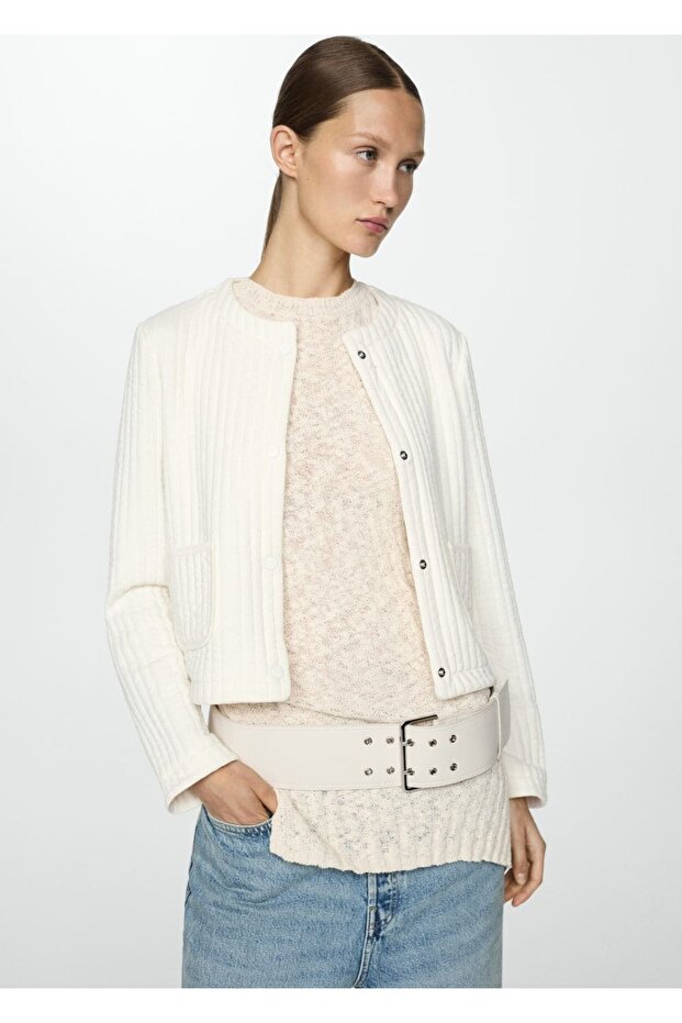 Cepli dokulu ceket - 1