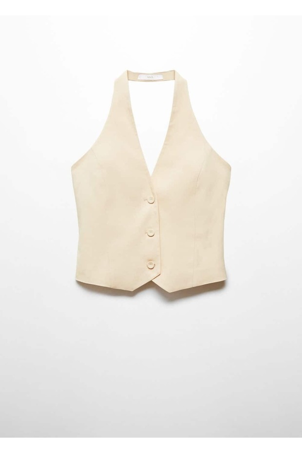 Lyocell halter yaka yelek - 3