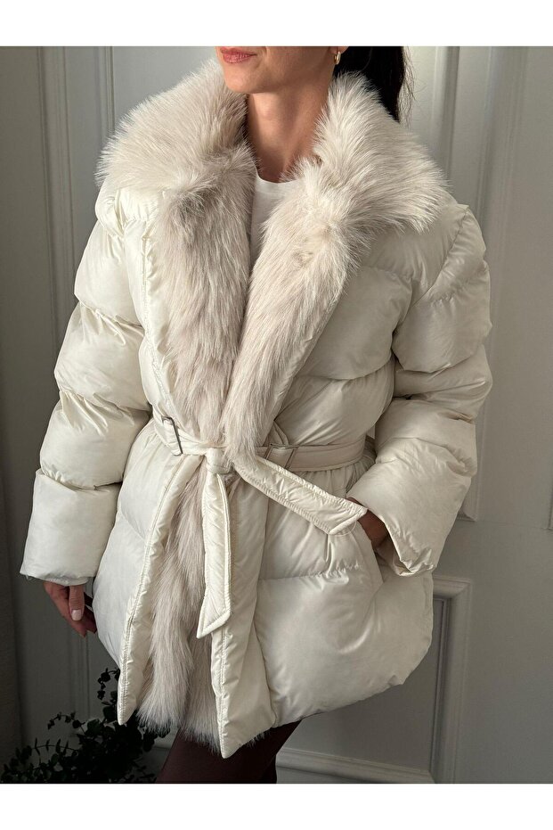 Şişme Kürklü Mont - 1