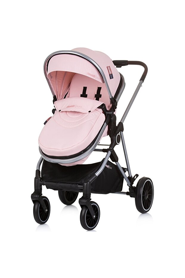 Chipolino Aura 2 in 1 flamingo stroller - 3