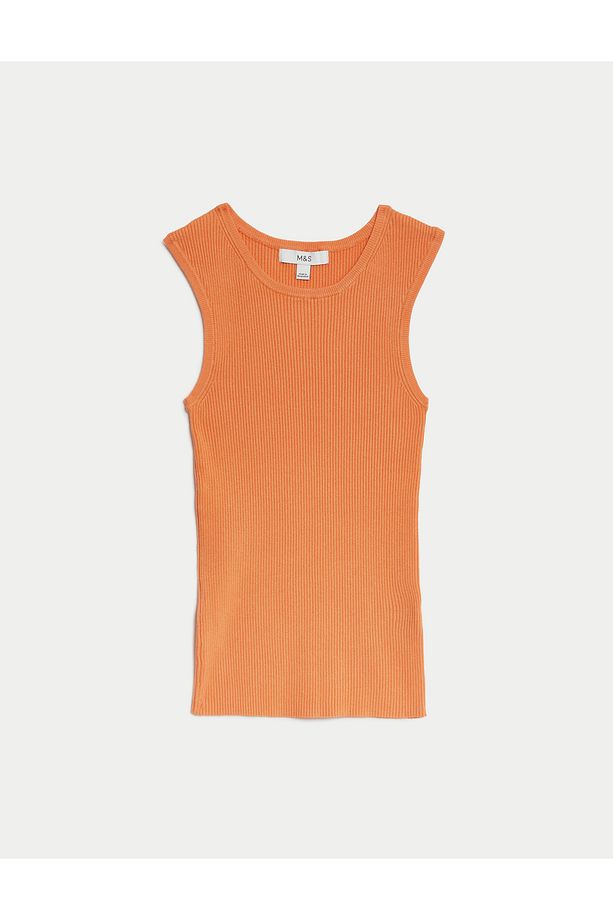 Regular Fit Yuvarlak Yaka Örme Bluz - 4