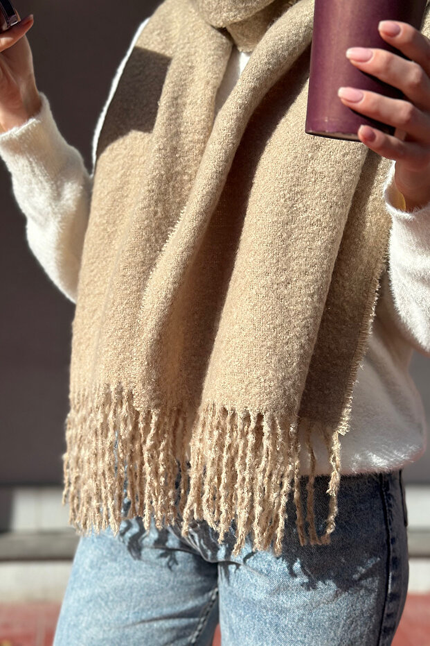 Cairo Bouclé 100% Buklet Soft Touch Premium Atkı - 3