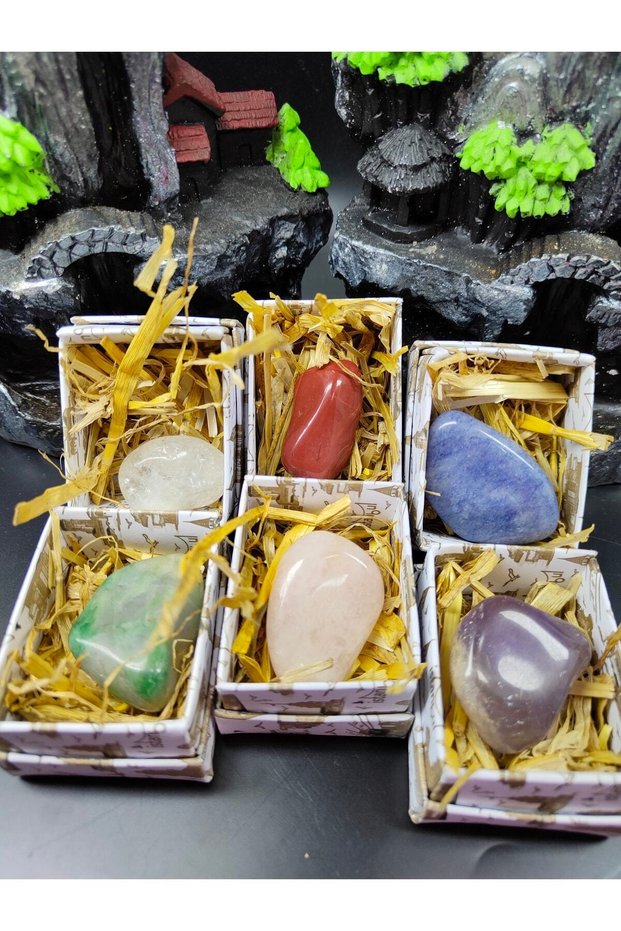 Health Strengthening Natural Stone Set (6 Pieces) (Certified)