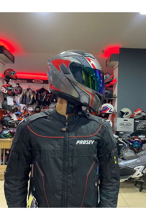 Rhkc Vizörlü Çene Açılır Kask - 2