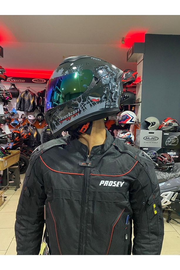 Rhkc Vizörlü Çene Açılır Kask - 2