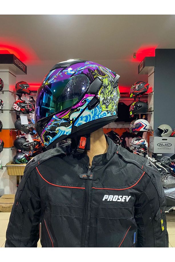Rhkc Vizörlü Çene Açılır Kask - 4