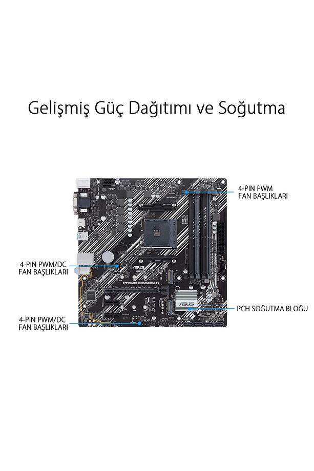 Prime B550m-k Ddr4 4600mhz (OC) M.2 Am4 Matx Anakart - 8