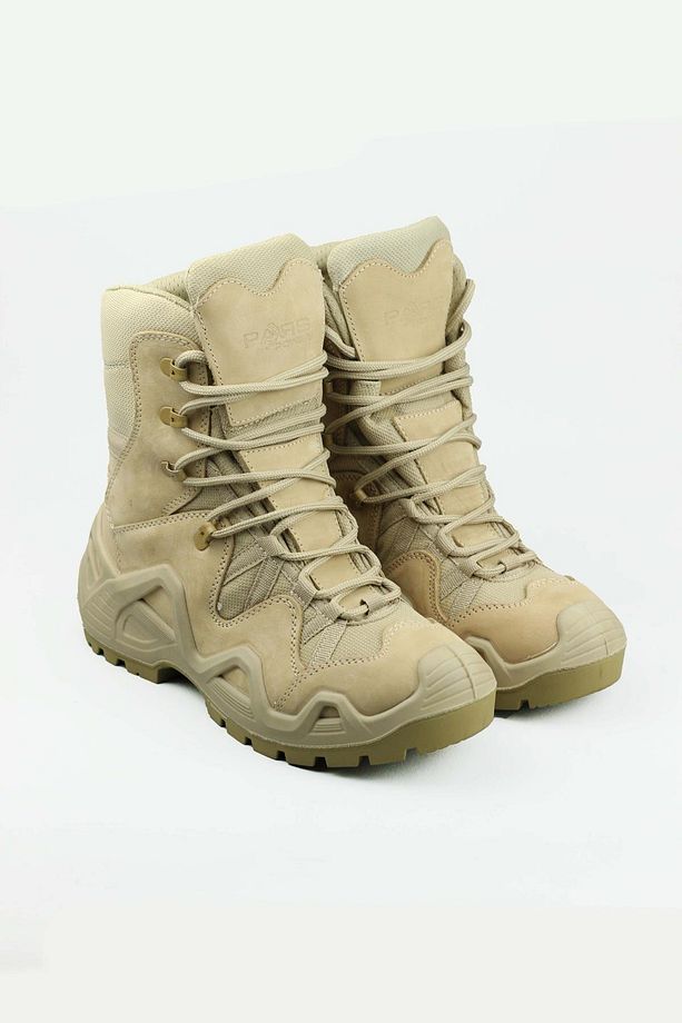 Mif Plus 1499 Hakiki Nubuk Deri Çift Yoğunluklu Enjeksiyon Taban Askeri Outdoor Tactical Bot - 6