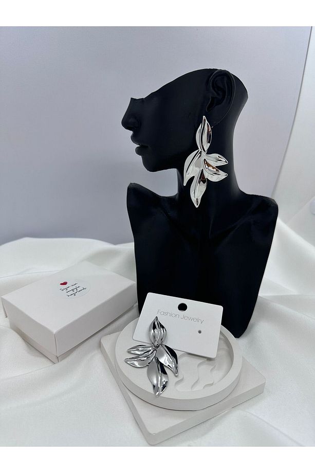 YAPRAK MODEL ÇELİK KÜPE - 2