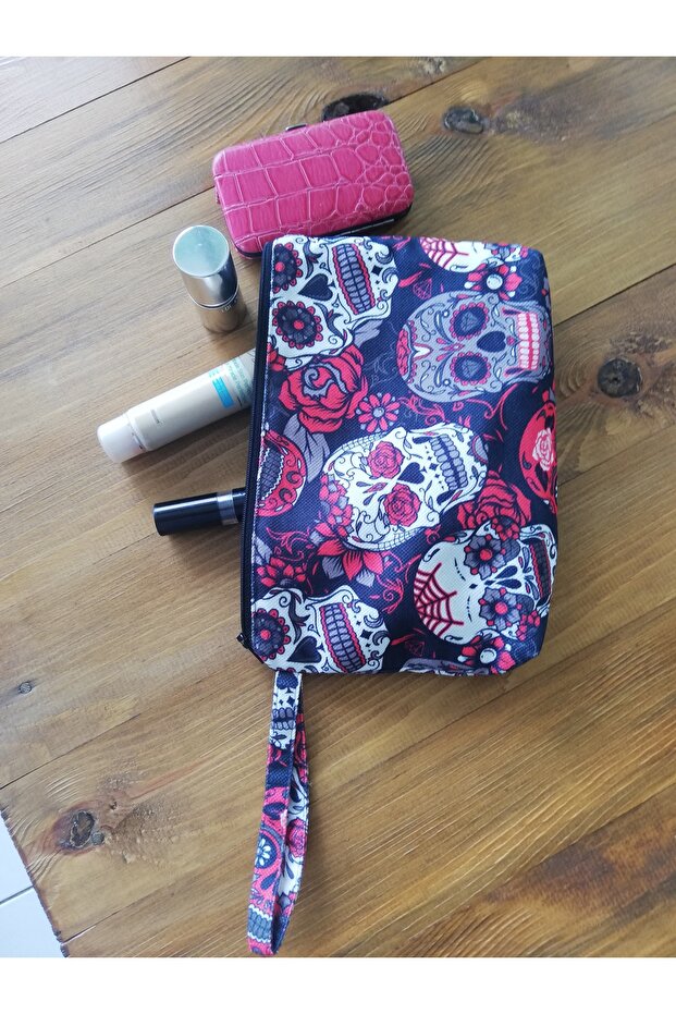 حقيبة مكياج/يد/هدية/قابض منقوشة - 4