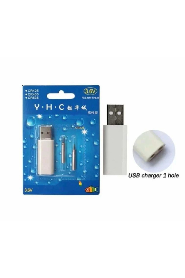 Şarjlı Pil, Pilli Fosfor, Pilli Olta Fosforu, Şarjlı Pil Ve Usb - 1