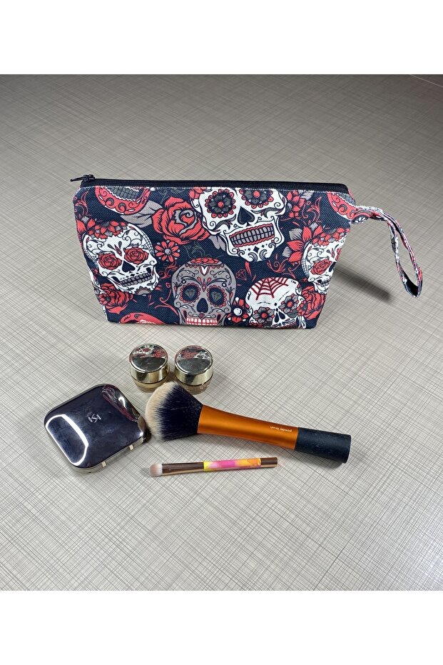 حقيبة مكياج/يد/هدية/قابض منقوشة - 1