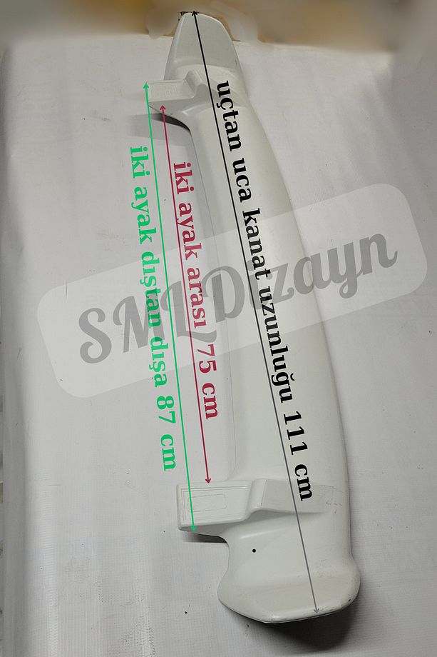 Üniversal Hatchback Spoiler BOYASIZ Astra-Corsa-Clio-i20-308-Fiesta-A3 Bagaj Üstü Spoiler-Spoyler - 4