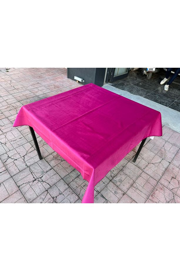 Kadife Okey Masa Örtüsü 140cmx140cm - 3
