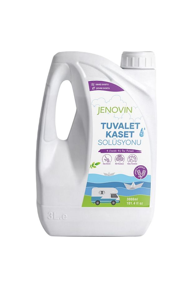 Ölçek Hediyeli - Lavanta Aromalı Karavan Ve Tekne Kasetli Ve Portatif Tuvalet Wc Atık Kimyasalı 3l - 5