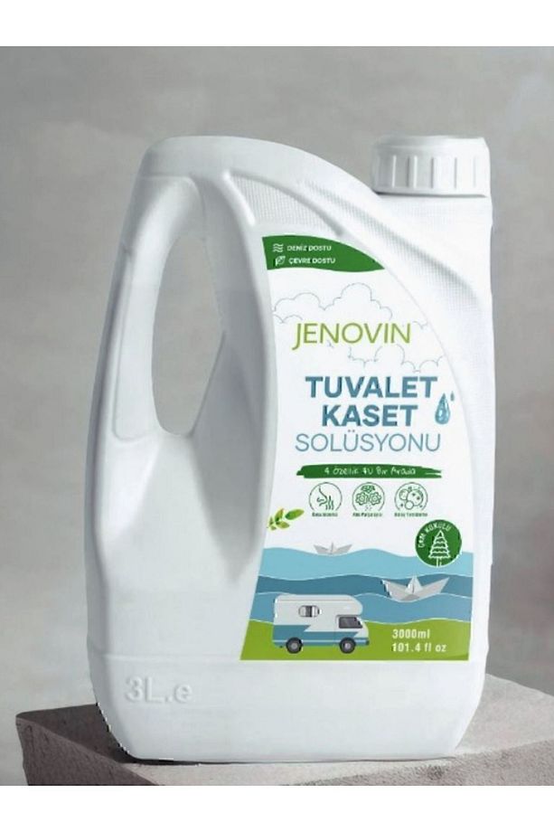Ölçek Hediyeli - Çam Aromalı Karavan Ve Tekne Kasetli Ve Portatif Tuvalet Wc Atık Kimyasalı 3l - 6