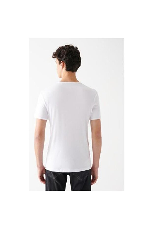 V-NECK TEE - 4
