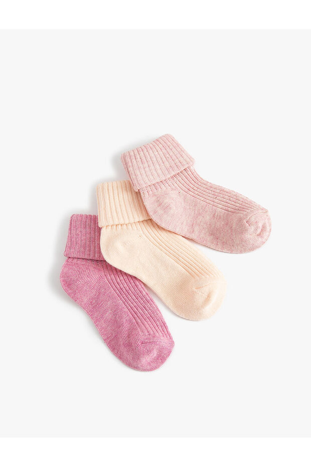 3-Piece Basic Socks Set Cotton