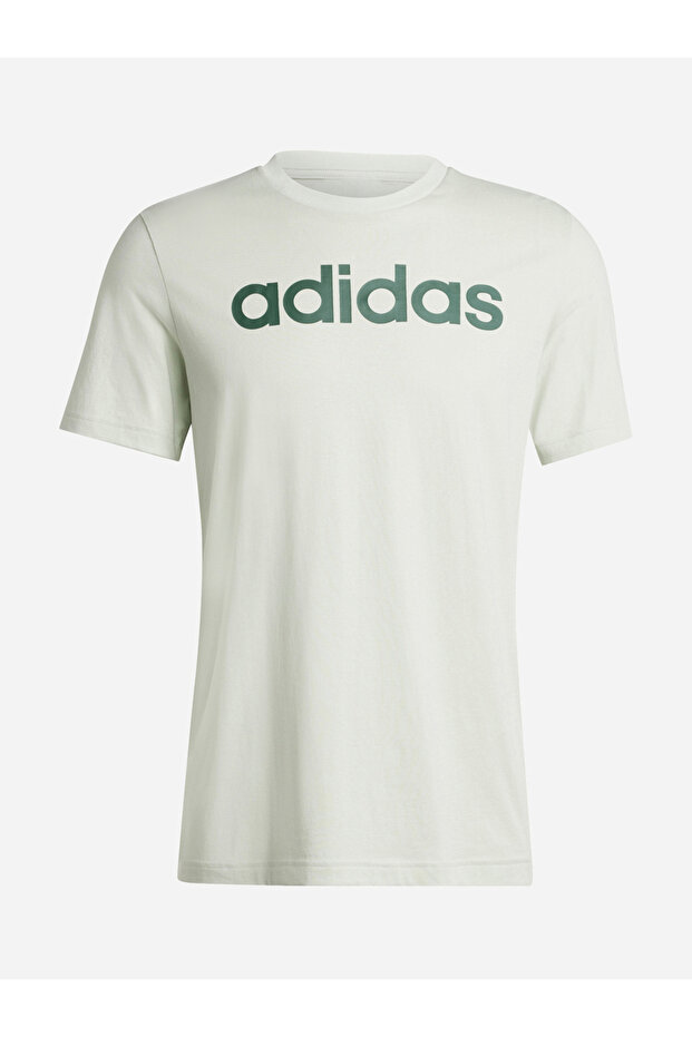 تي شيرت Essentials Single Jersey بشعار خطي - 1