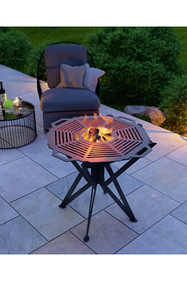 Ayaklı ızgaralı ateş çukuru - 2