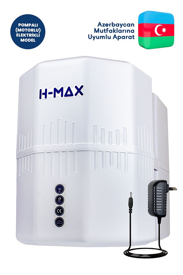 Azerbaycan 12 Litre Pompalı 15 Aşama Multi Mineralli 80 GPD Su Arıtma Cihazı HMAXA4512P - 1