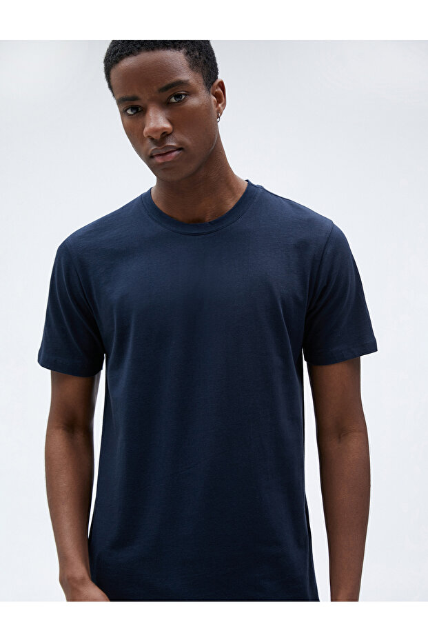 Basic T-Shirt Crew Neck Short Sleeve Slim Fit