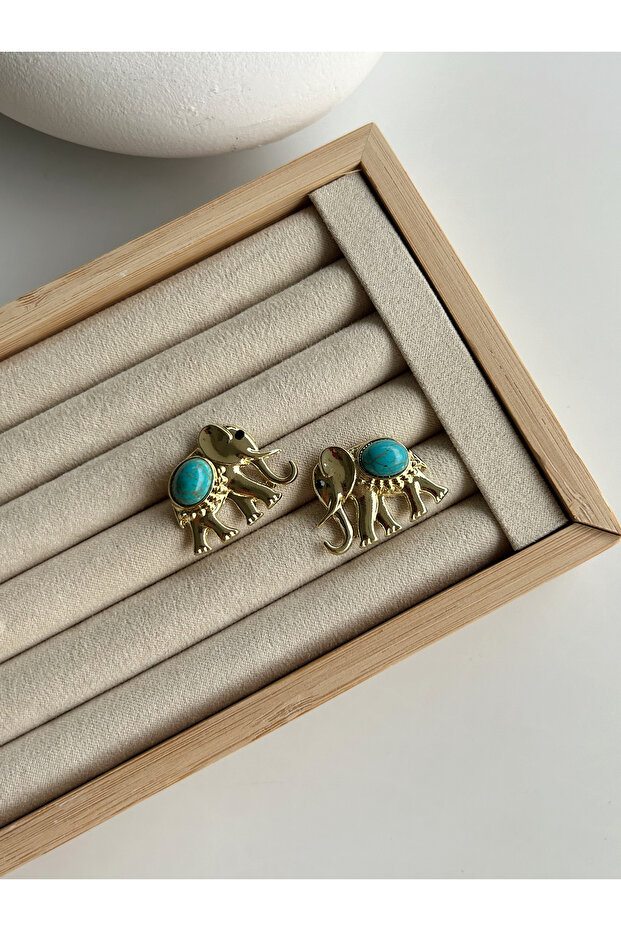 Bohem Mini Fil Küpe - 1